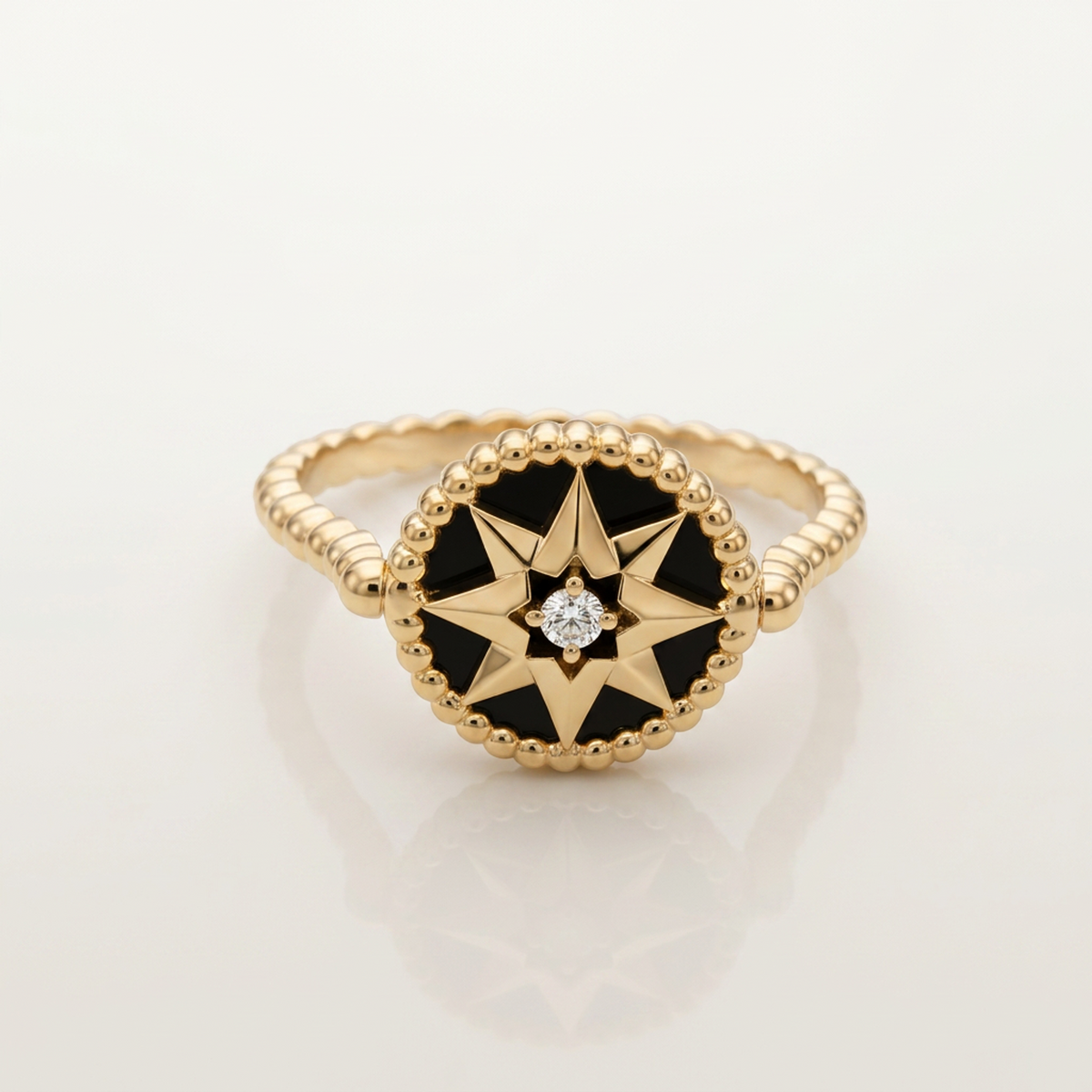 PRE-OWNED Christian Dior Rose des Vents · Rose Gold Size 8.25