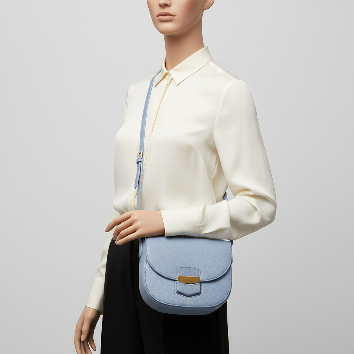 PRE-OWNED Celine Trotter Medium · Calfskin