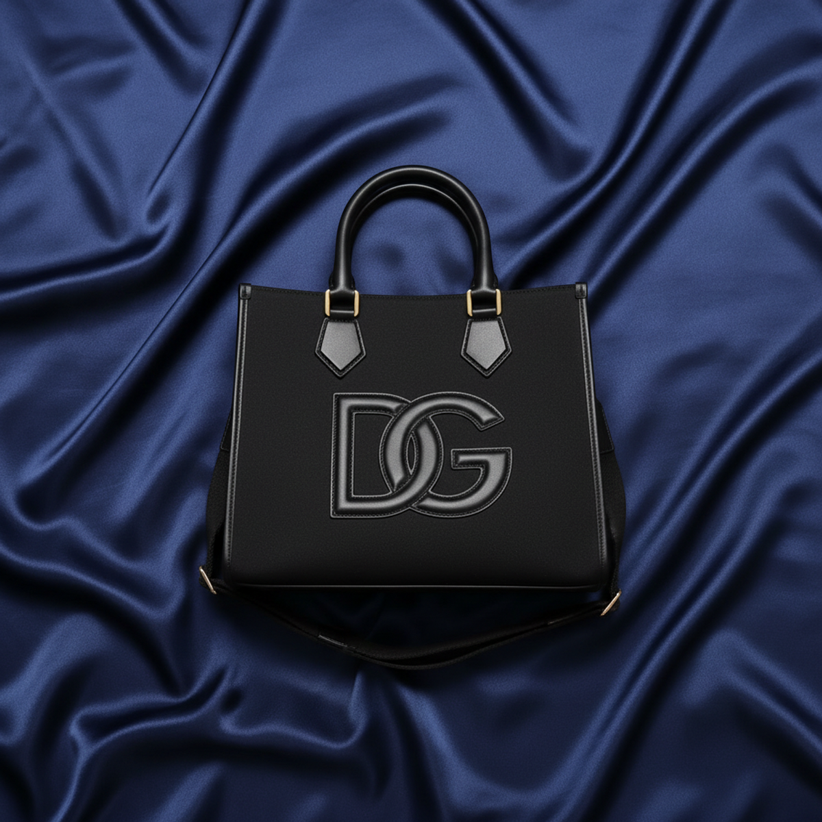 PRE-OWNED Dolce & Gabbana DG Logo · Canvas & Leather