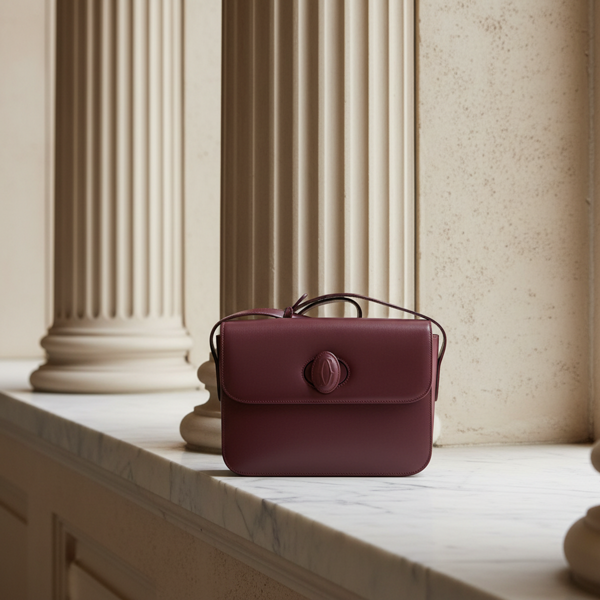 PRE-OWNED Cartier Must · Leather · Bordeaux