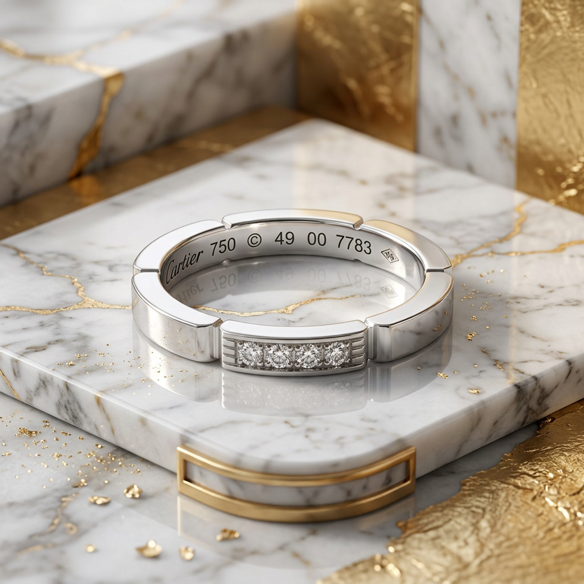 PRE-OWNED Cartier Maillon Panthère · 18K White Gold