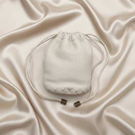 PRE-OWNED Bottega Veneta Mini Drawstring · Leather