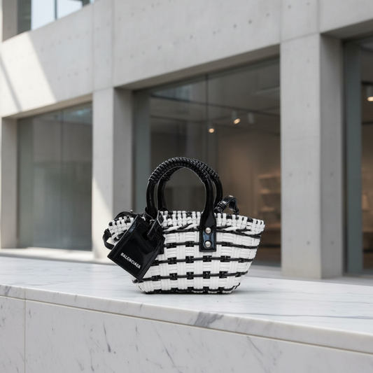 PRE-OWNED Balenciaga Bistro XXS · Enamel Leather