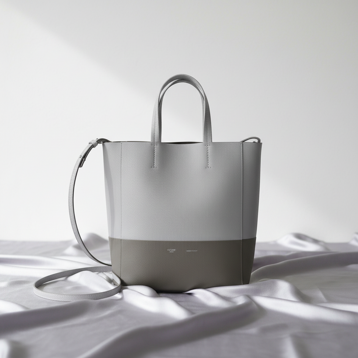 PRE-OWNED Celine Vertical Cabas Small · Bicolor