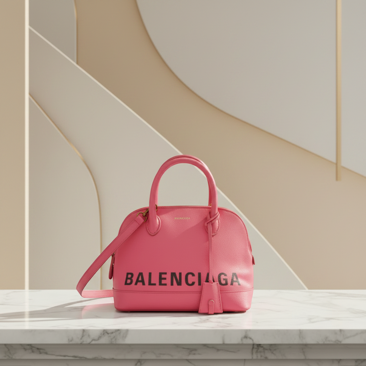 PRE-OWNED Balenciaga Ville Top Handle S · Leather