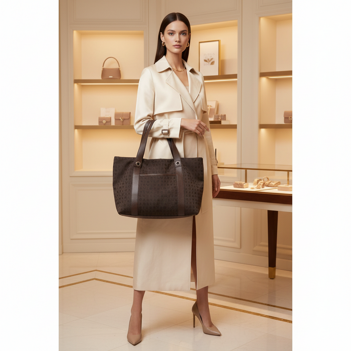 PRE-OWNED Bvlgari Logomania Sophia · Large Tote