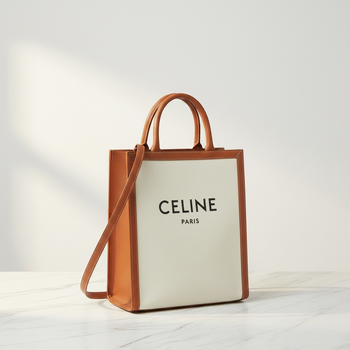 PRE-OWNED Celine Small Vertical Cabas · Canvas