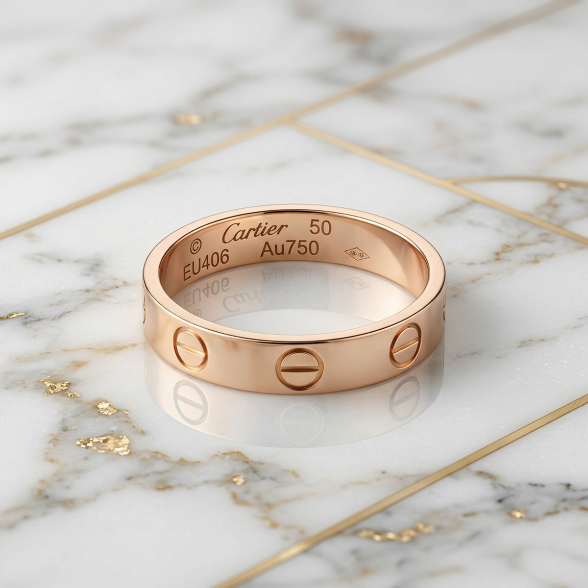 PRE-OWNED Cartier Mini Love · Rose Gold Size 5.25