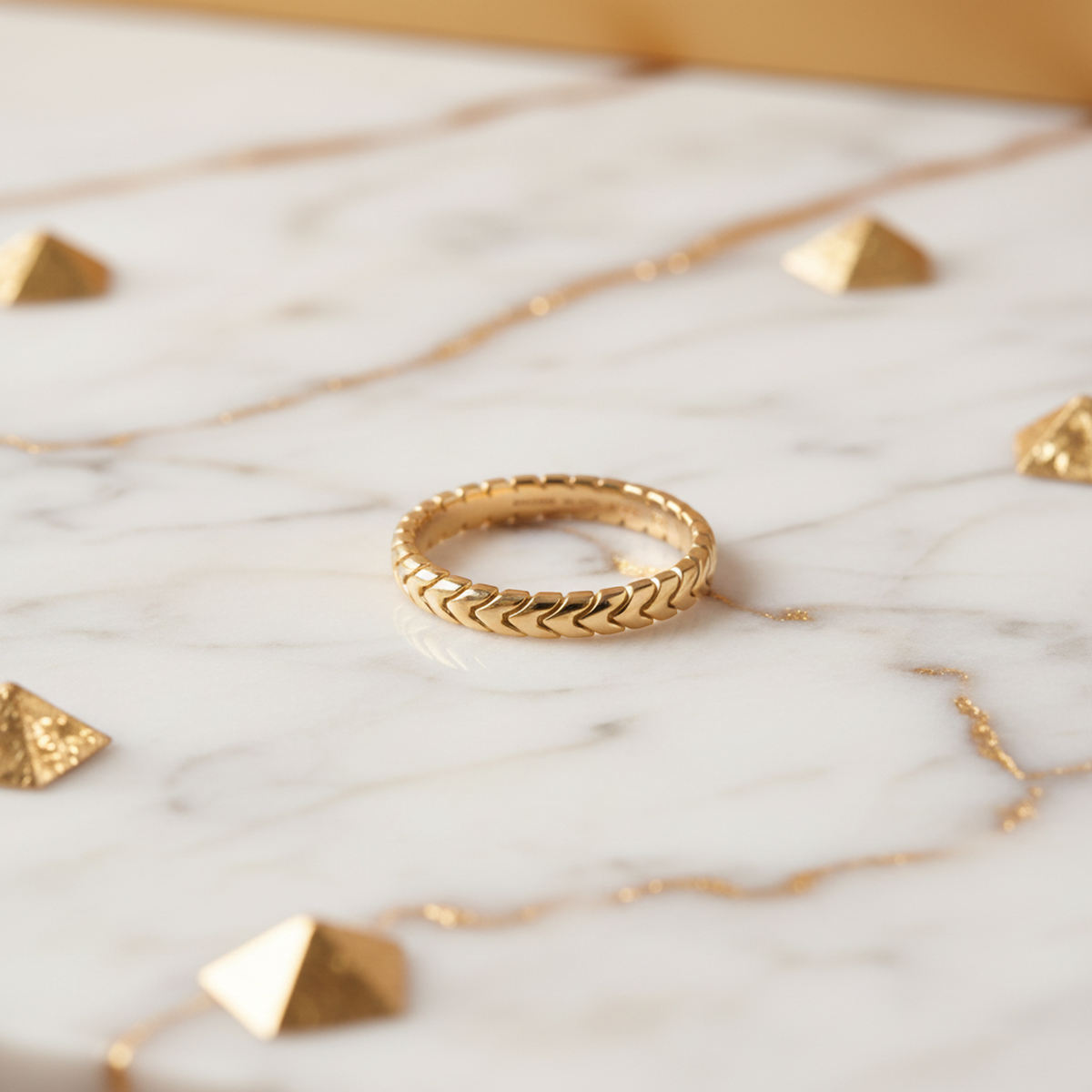 PRE-OWNED Bvlgari Spiga · Rose Gold