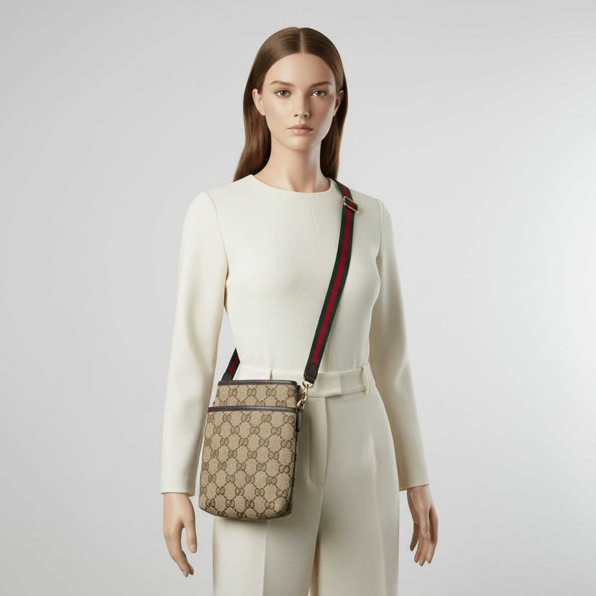 PRE-OWNED Gucci GG Canvas · Sherry Line