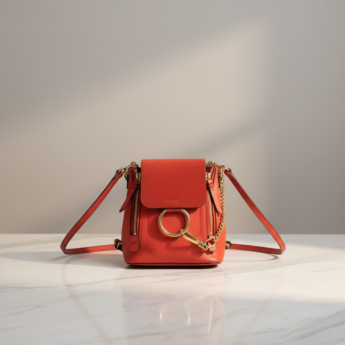 PRE-OWNED Chloé Faye · Suede Backpack