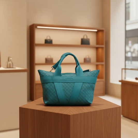 PRE-OWNED Bottega Veneta Intrecciato · Rubber Tote
