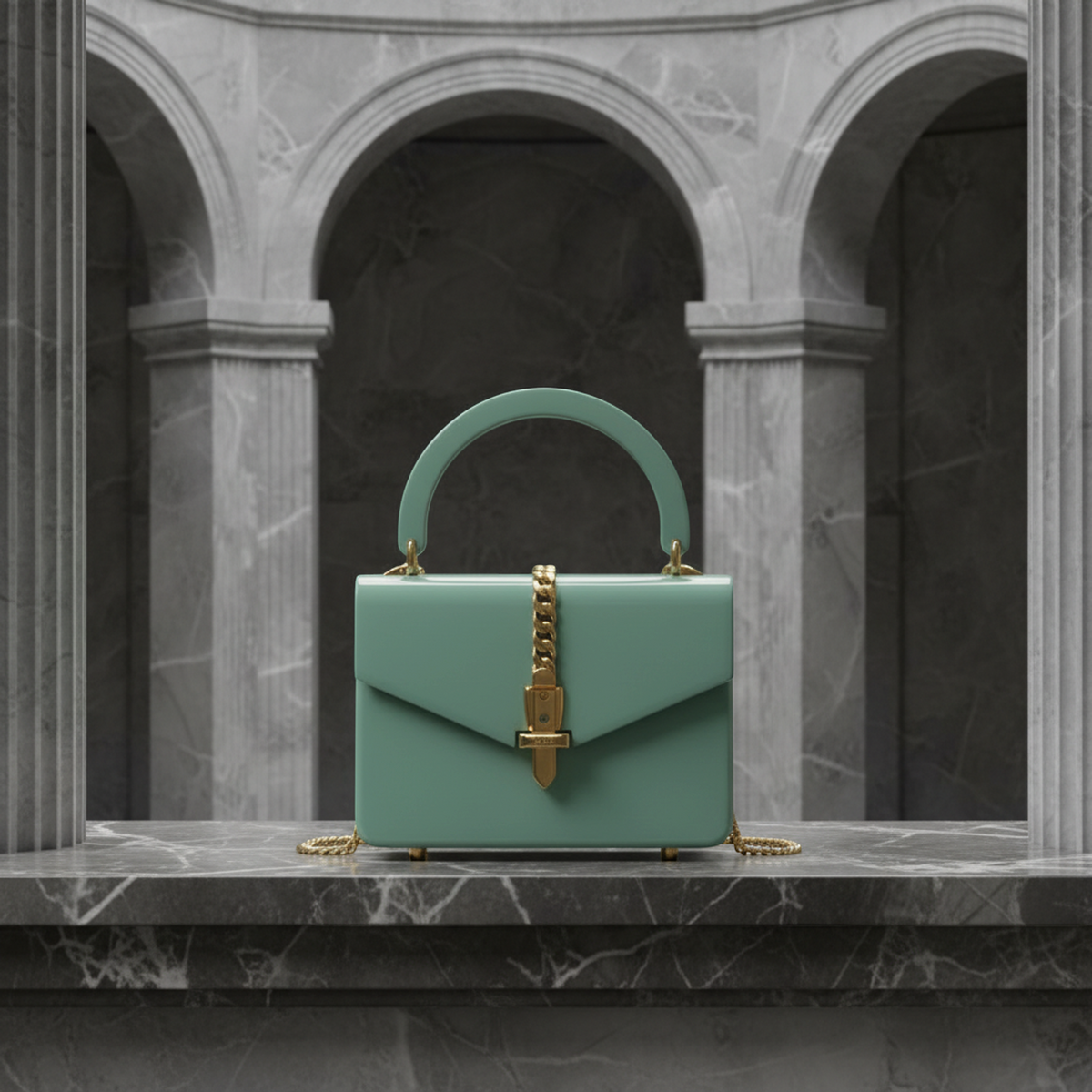 PRE-OWNED Gucci Sylvie 1969 · Acrylic Mini