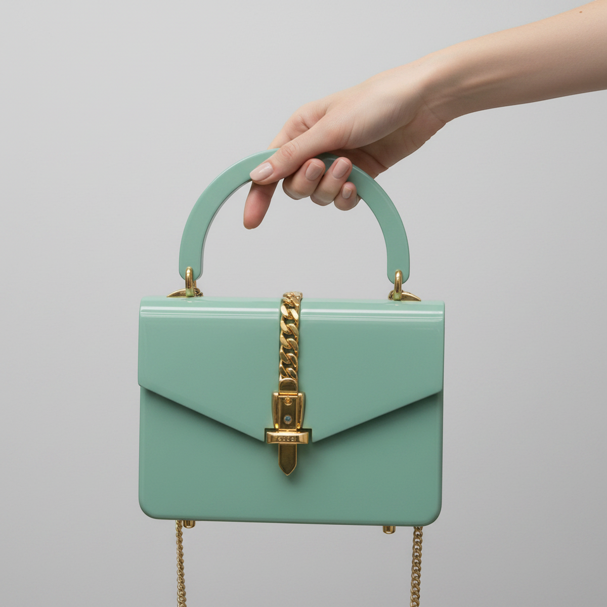 PRE-OWNED Gucci Sylvie 1969 · Acrylic Mini