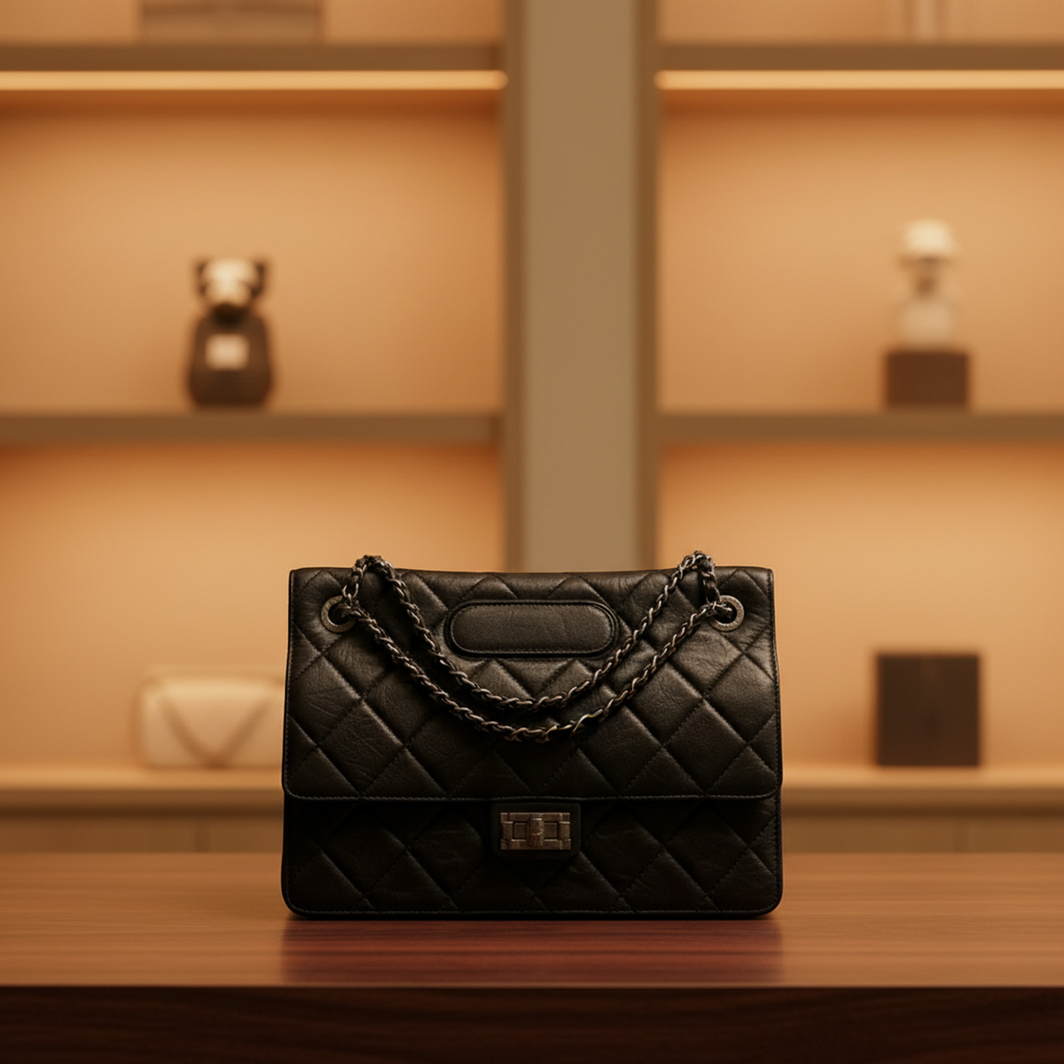 PRE-OWNED Chanel 2.55 · Lambskin