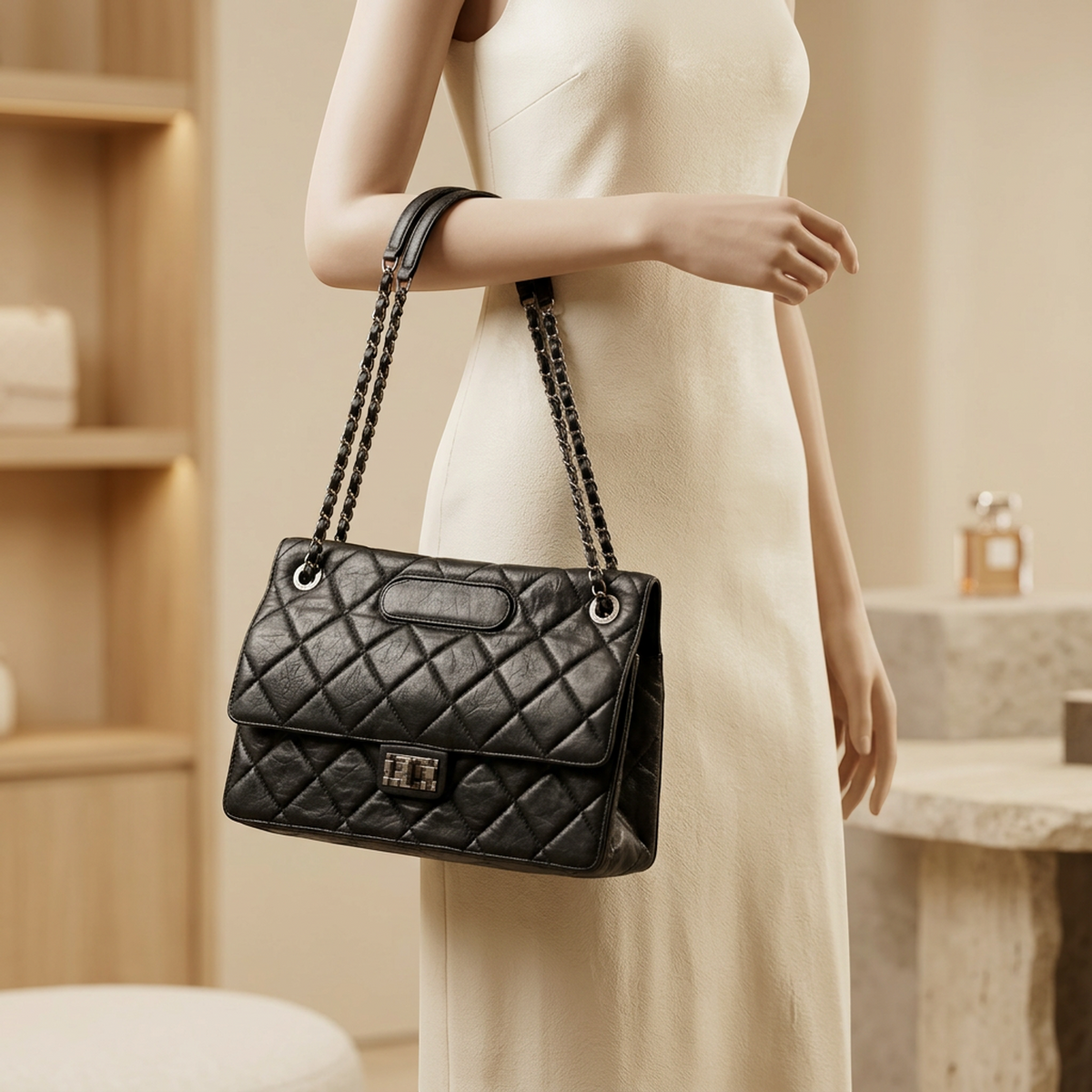 PRE-OWNED Chanel 2.55 · Lambskin
