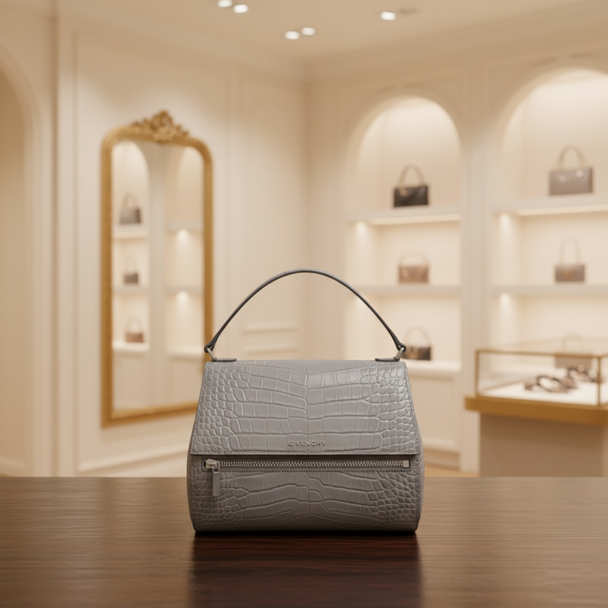 PRE-OWNED Givenchy Pandora Box Medium · Embossed Leather