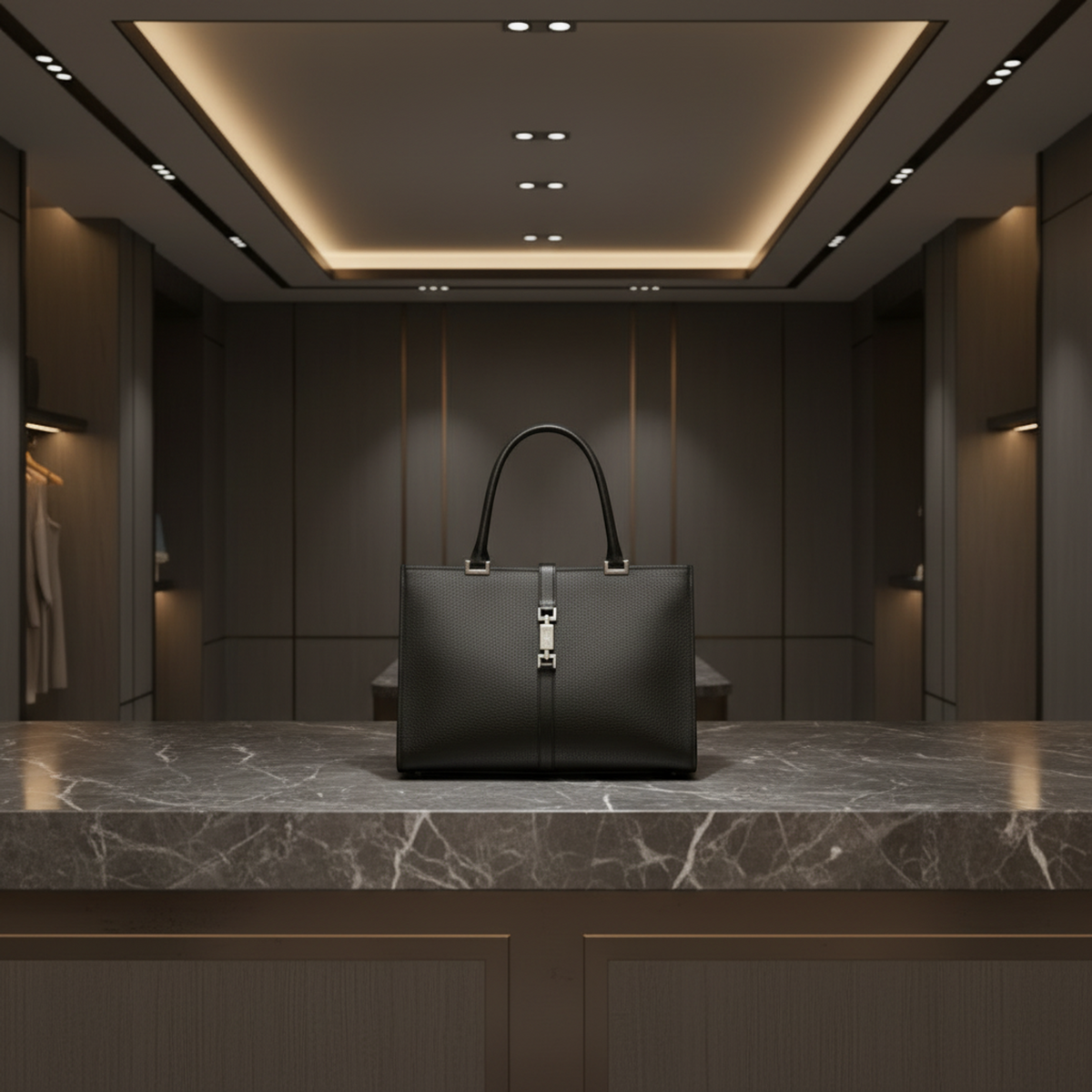 PRE-OWNED Gucci Jackie · Leather Tote