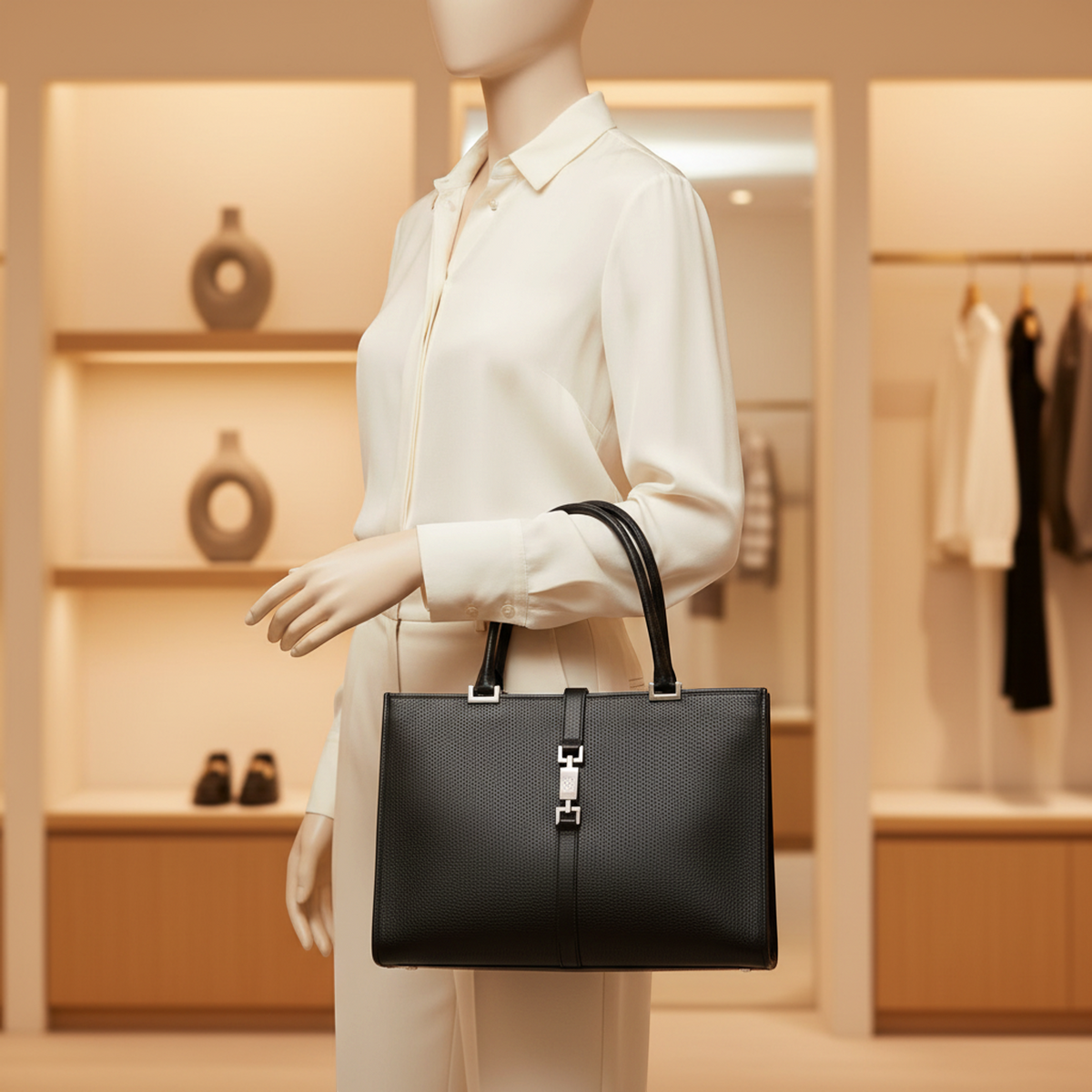 PRE-OWNED Gucci Jackie · Leather Tote