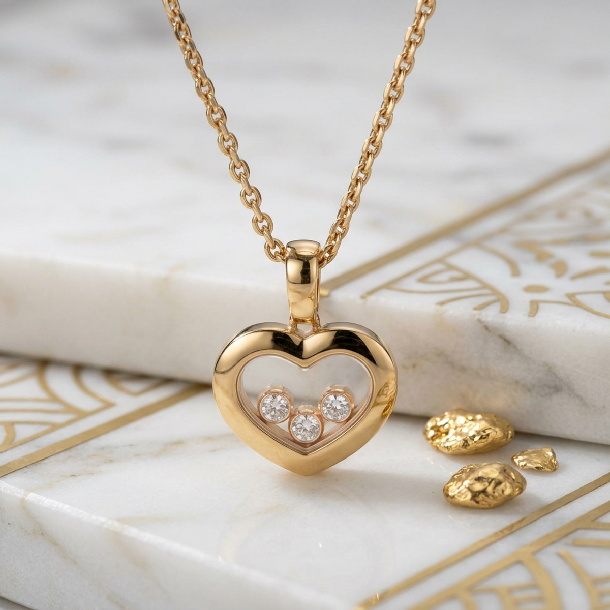 PRE-OWNED Chopard Happy Diamonds · Rose Gold · Diamond