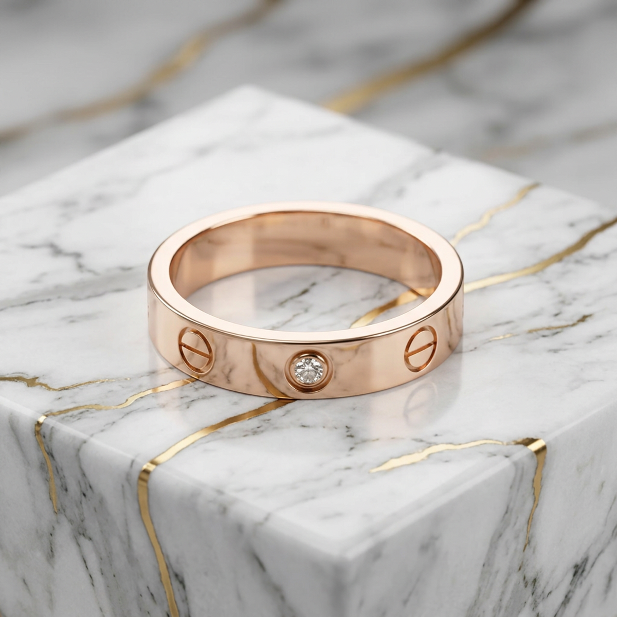 PRE-OWNED Cartier Mini Love · Diamond · Rose Gold
