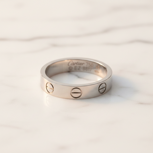 PRE-OWNED Cartier Mini Love · 18K White Gold