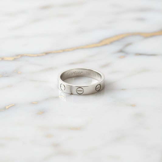PRE-OWNED Cartier Mini Love · 18K White Gold