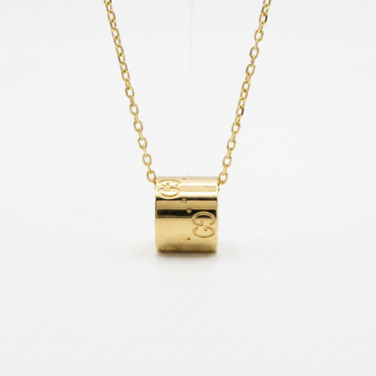 PRE-OWNED Gucci Icon Necklace · 18K Yellow Gold