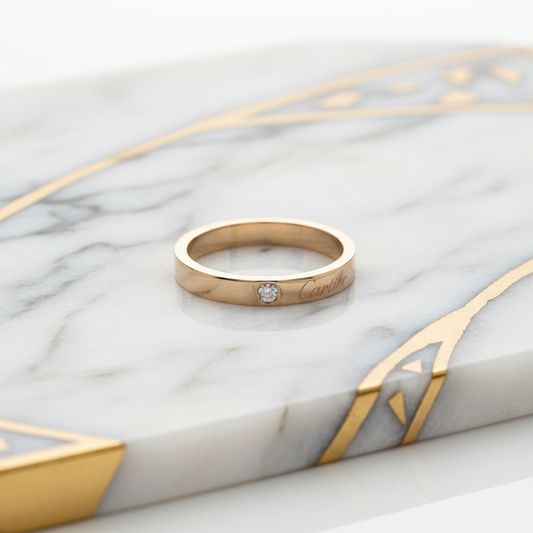 PRE-OWNED Cartier C de Cartier · Diamond · Rose Gold