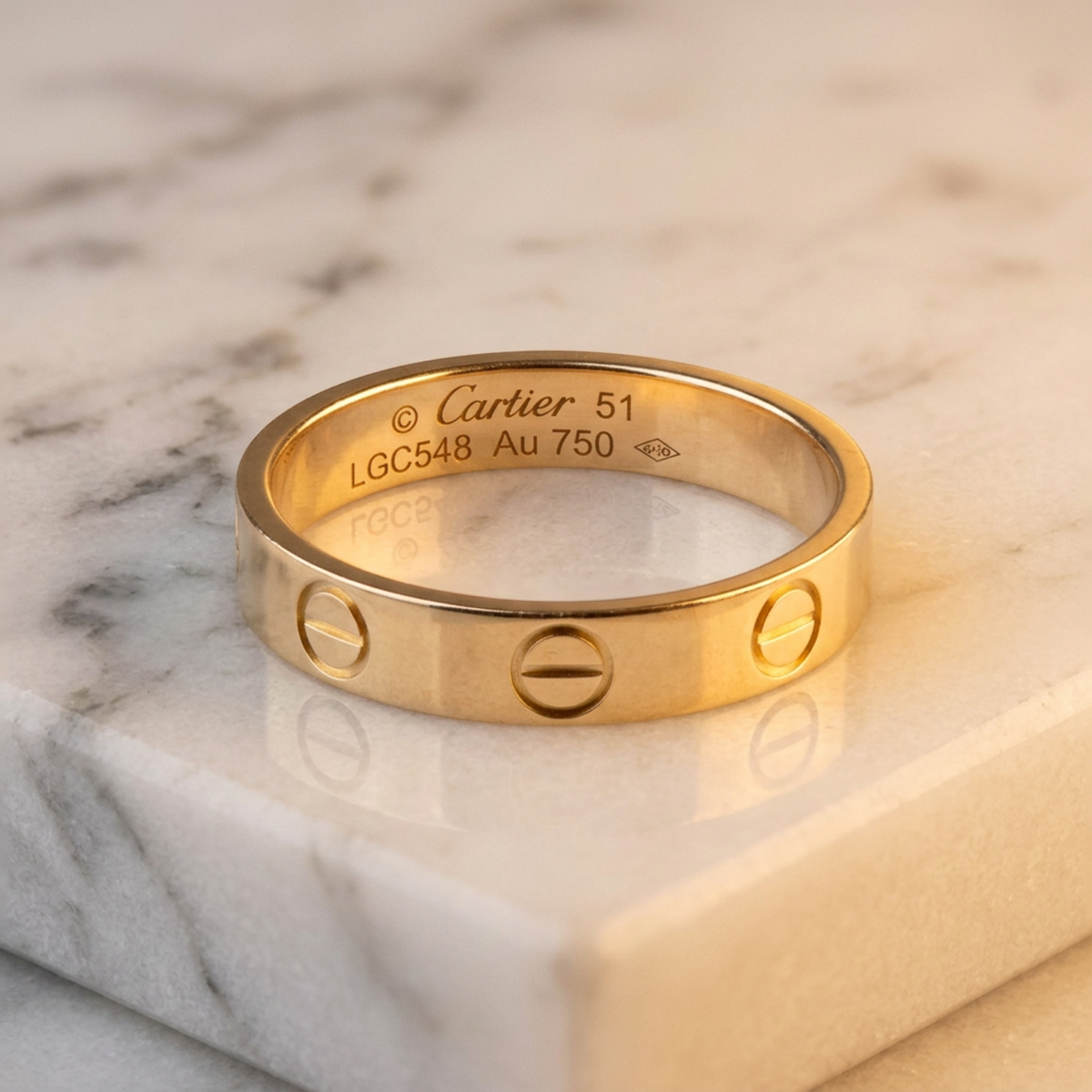 PRE-OWNED Cartier Mini Love · Rose Gold Size 5.75