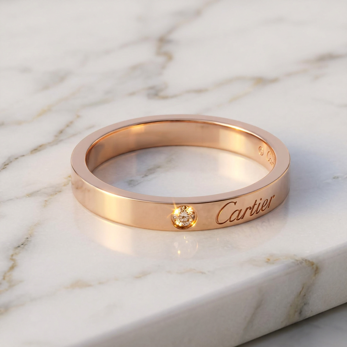 PRE-OWNED Cartier C de Cartier · Rose Gold · Diamond