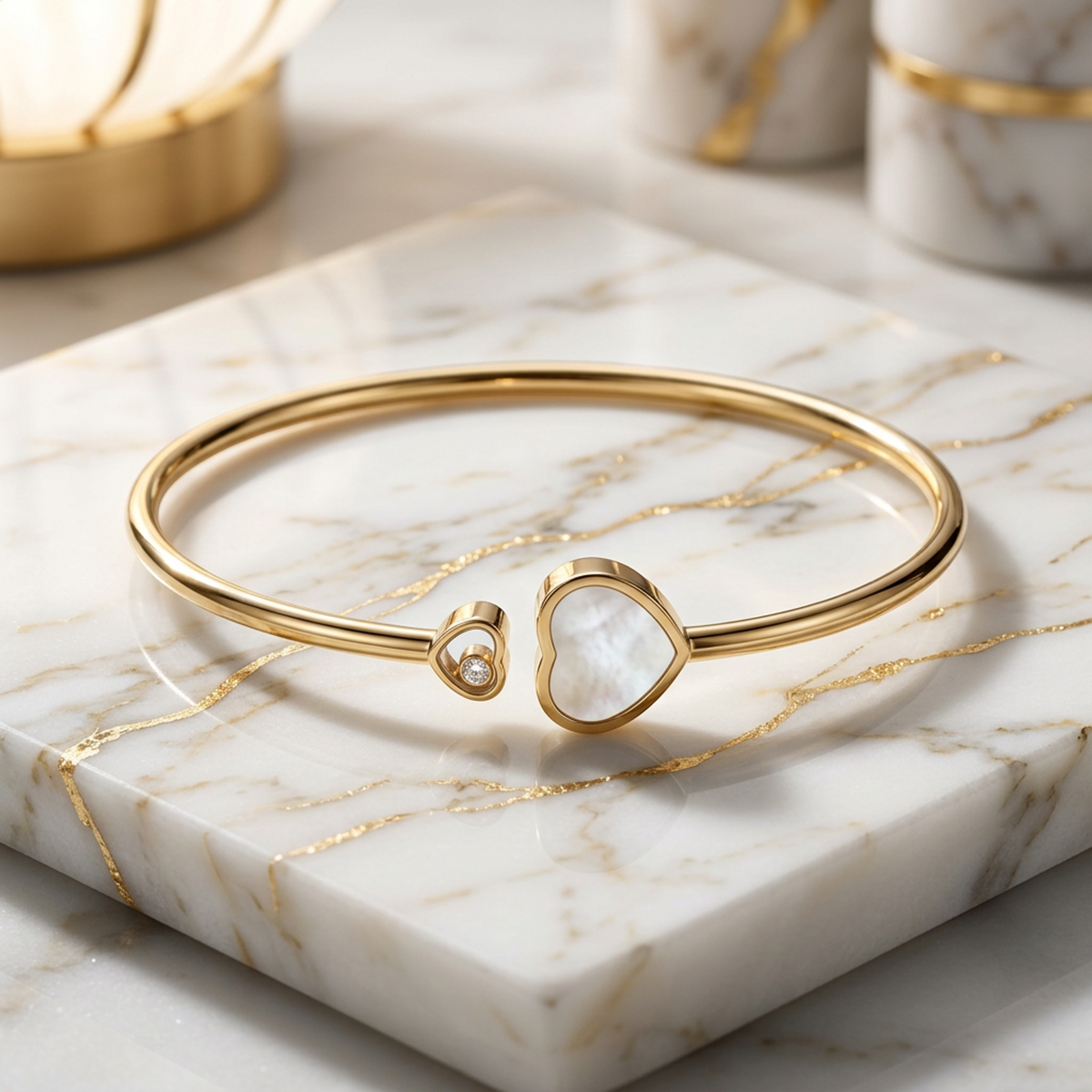 PRE-OWNED Chopard Happy Heart · Rose Gold · Diamond