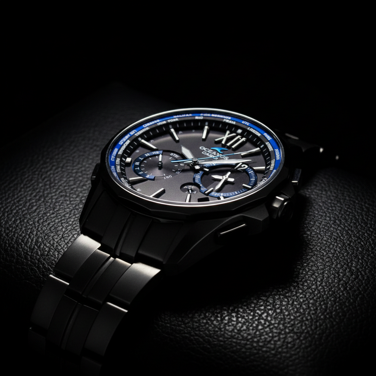 PRE-OWNED Casio Oceanus Manta · Titanium · Solar