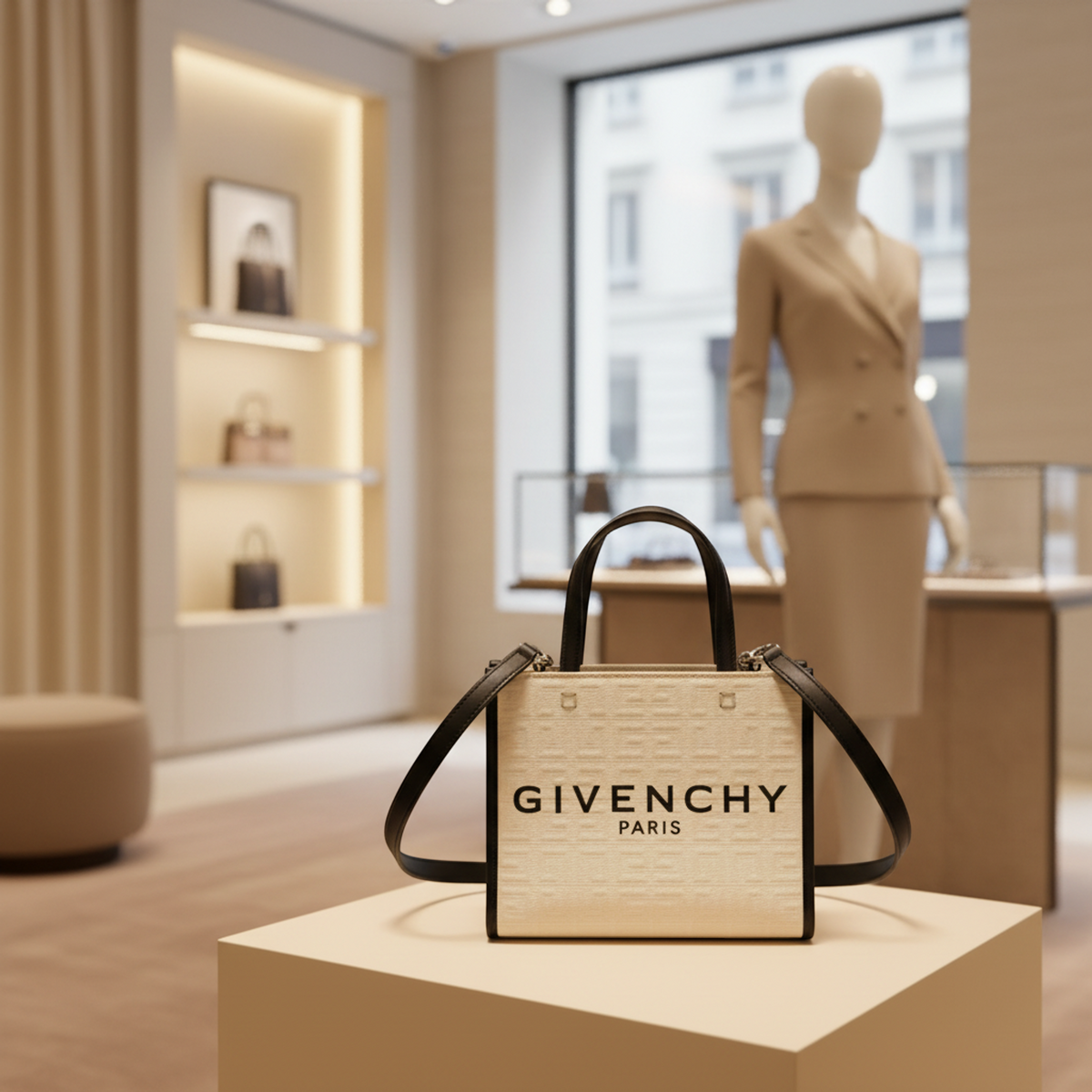 PRE-OWNED Givenchy G Tote Mini · Canvas