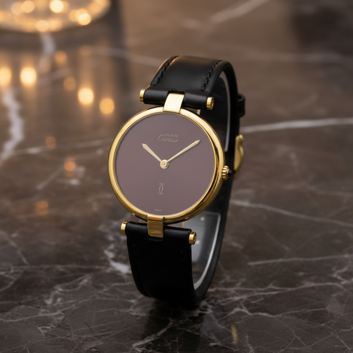 PRE-OWNED Cartier Must Vendome · Gold Plated · Quartz
