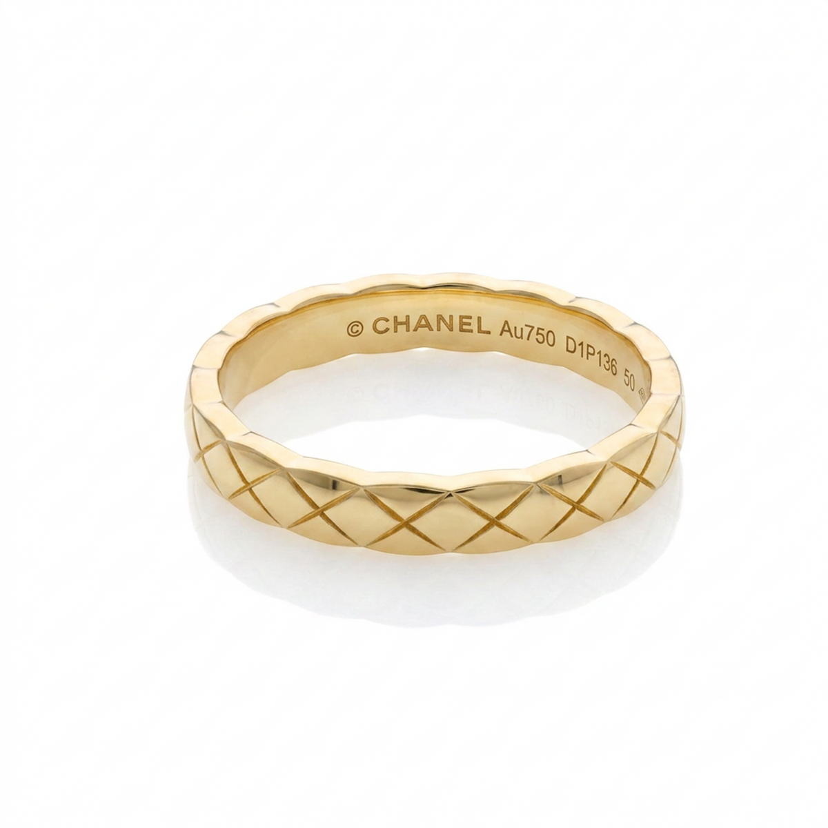 PRE-OWNED Chanel Coco Crush Mini · 18K Yellow Gold Size 6.25
