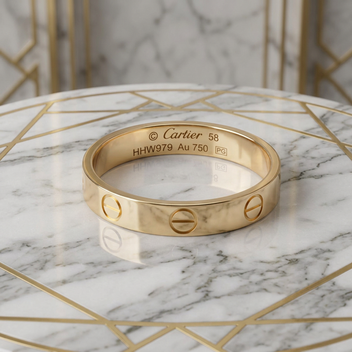 PRE-OWNED Cartier Mini Love · Rose Gold Size 8.25