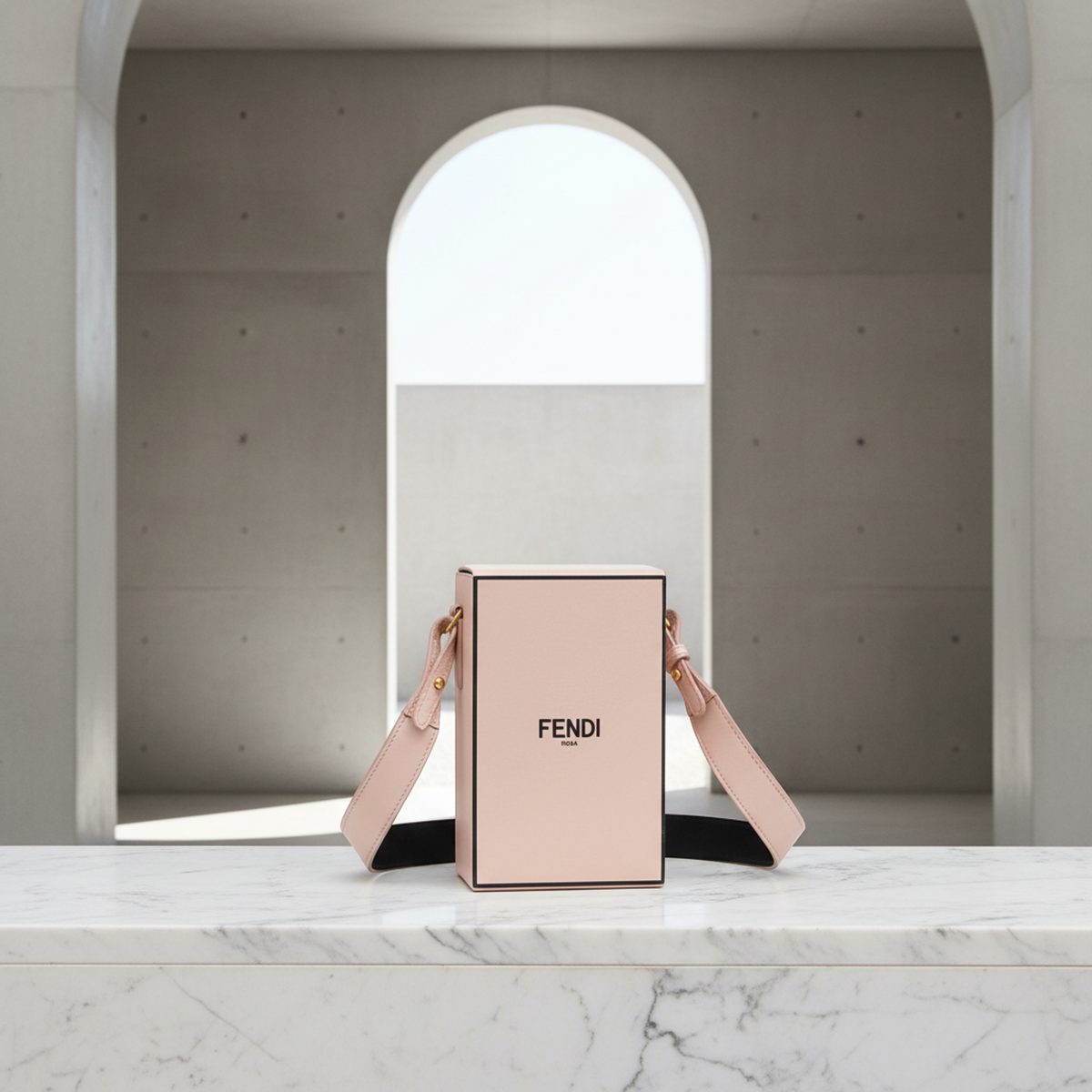 PRE-OWNED Fendi Box · Leather Shoulder Bag