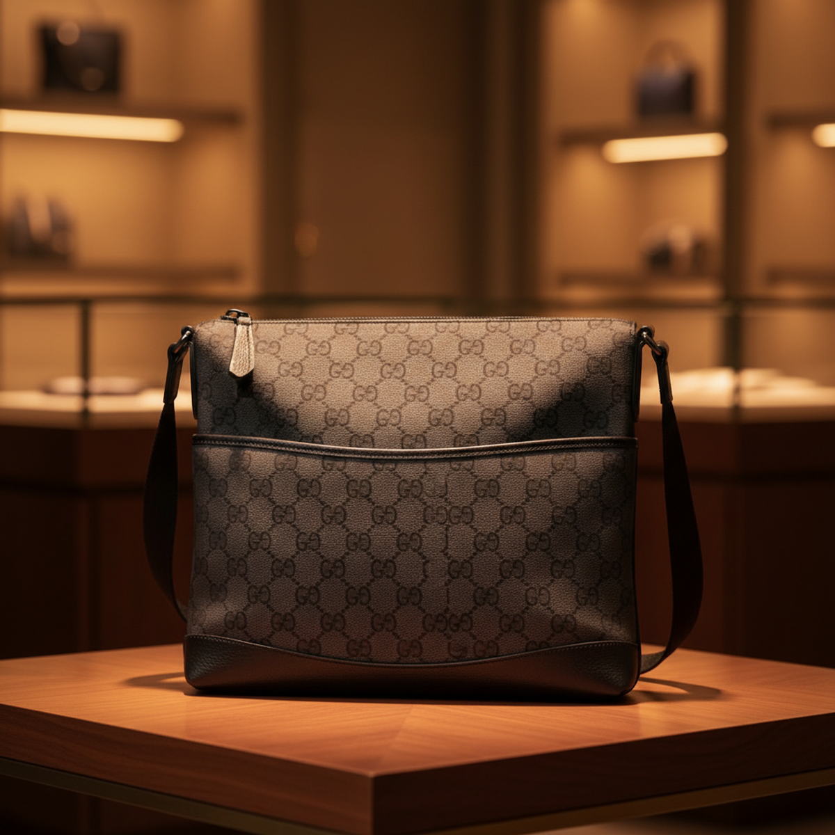 PRE-OWNED Gucci GG Canvas · Messenger