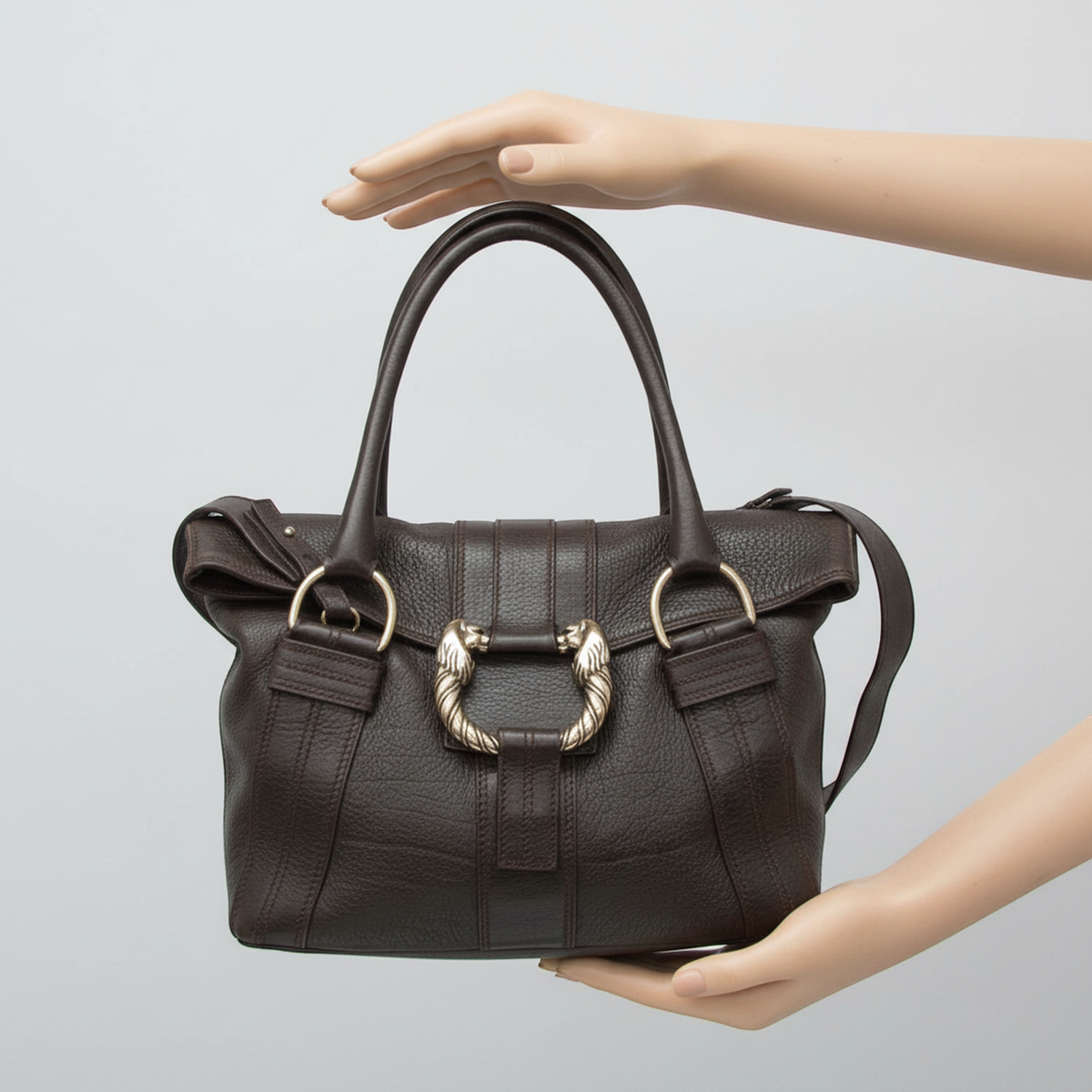 PRE-OWNED Bvlgari Leoni · Leather Shoulder Bag