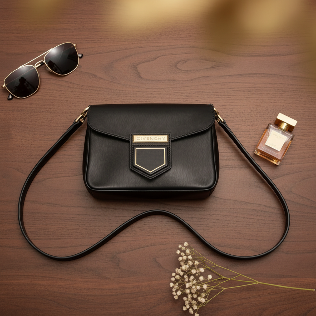 PRE-OWNED Givenchy Nobile · Leather Shoulder Bag