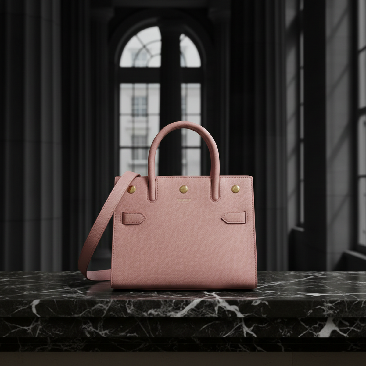 PRE-OWNED Burberry Title · Leather Shoulder Bag