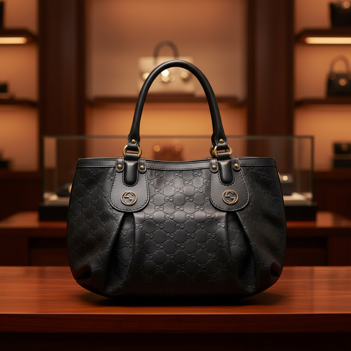 PRE-OWNED Gucci Guccissima Interlocking G · Tote