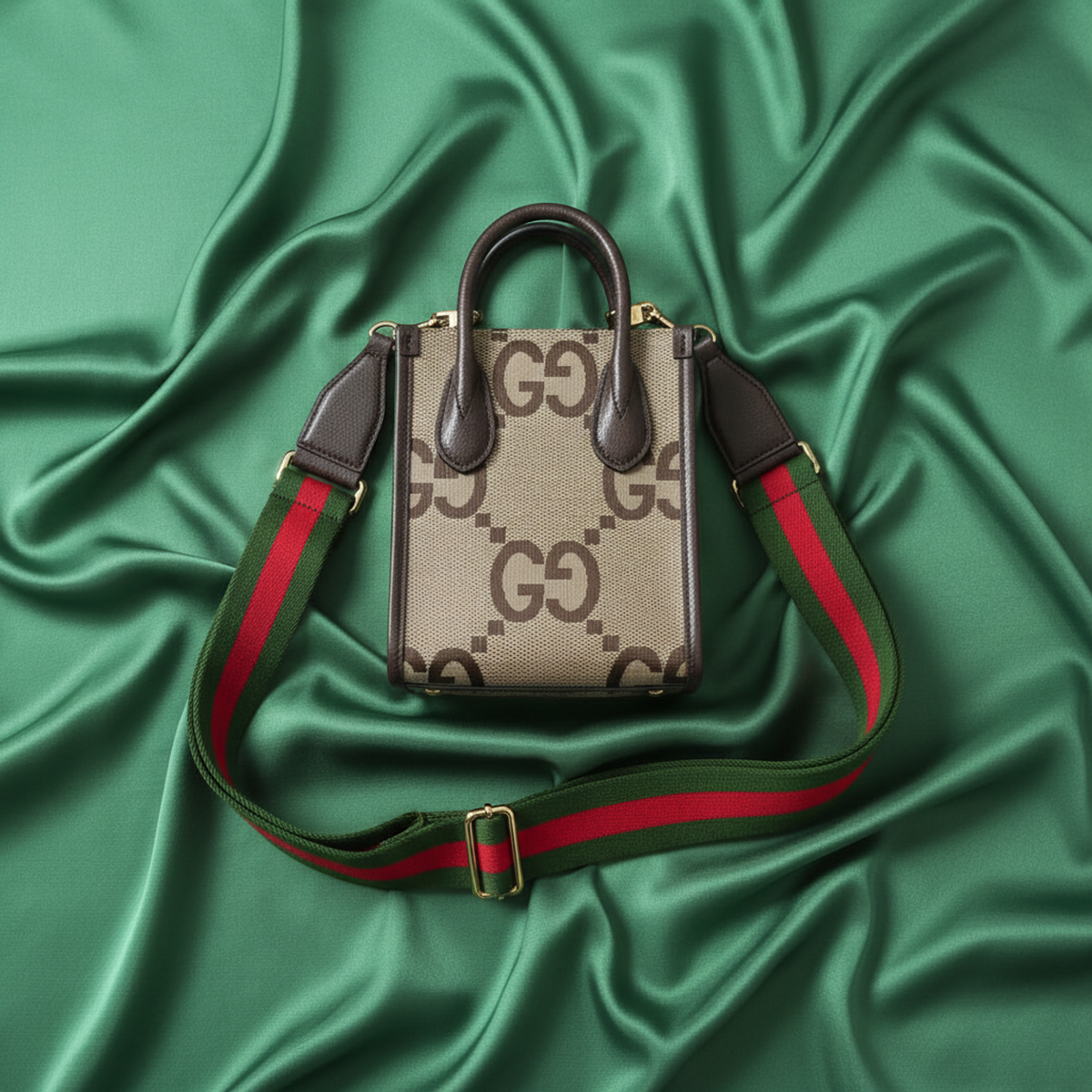 PRE-OWNED Gucci Jumbo GG Mini · Canvas