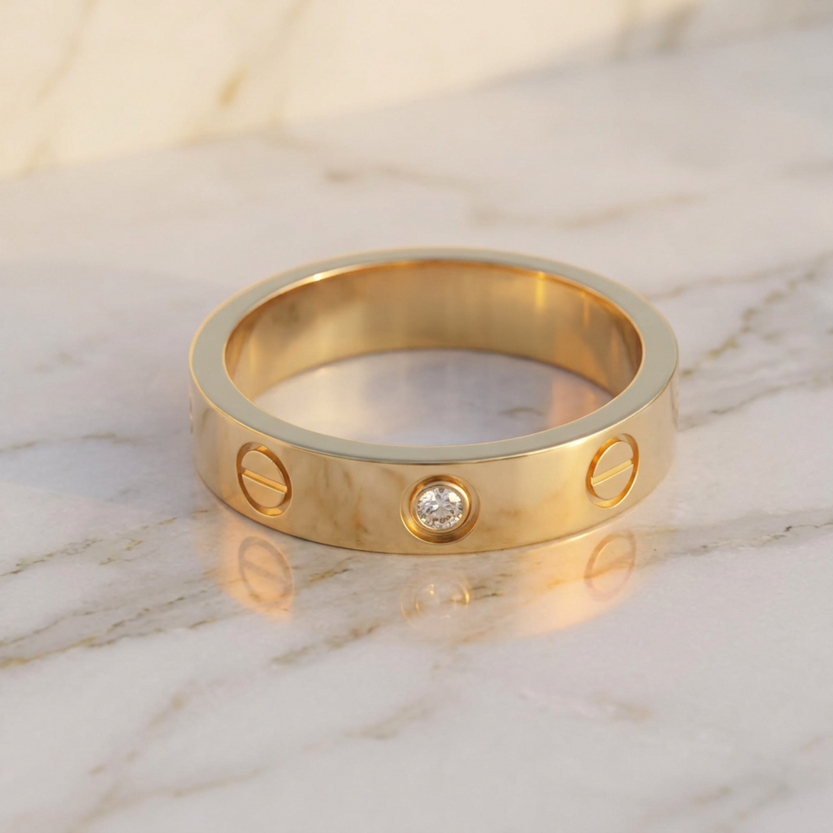 PRE-OWNED Cartier Mini Love · Diamond · Rose Gold Size 4.75