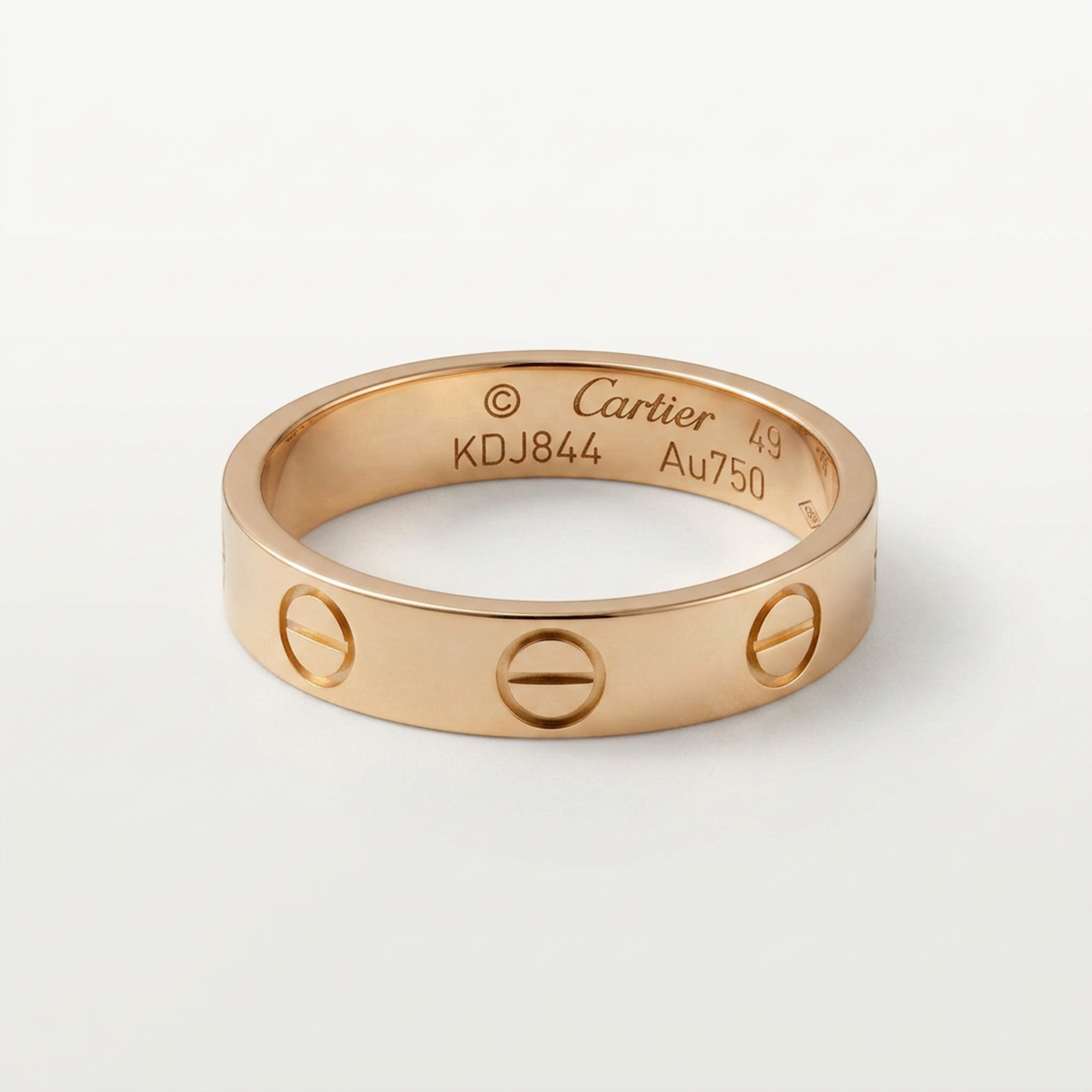 PRE-OWNED Cartier Mini Love · Rose Gold Size 4.75