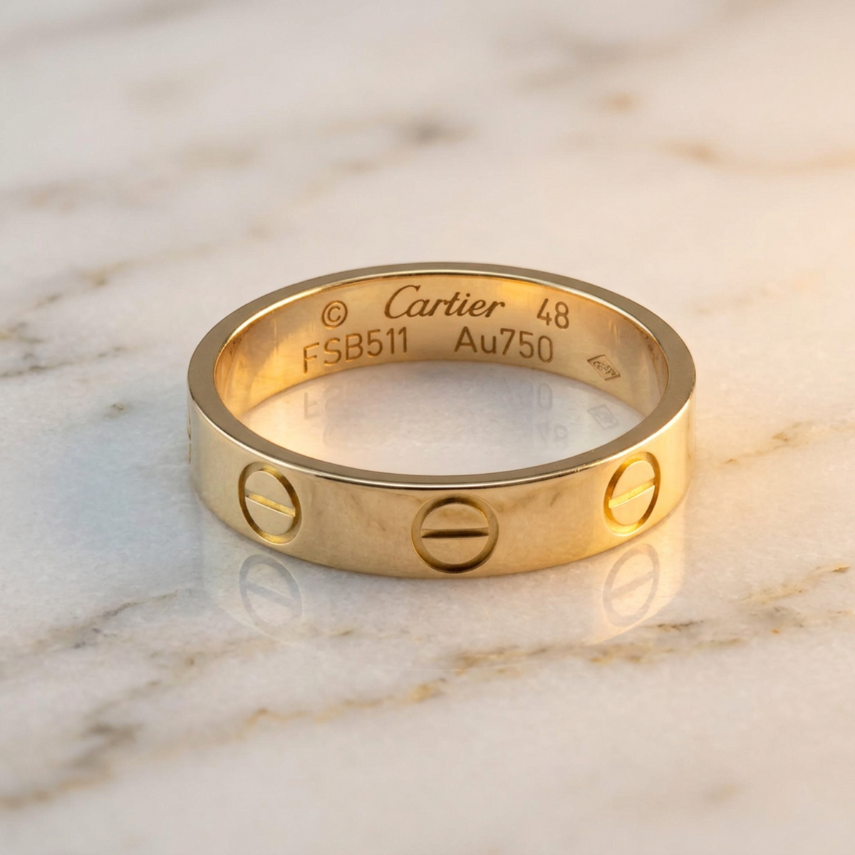 PRE-OWNED Cartier Mini Love · Rose Gold Size 4.5