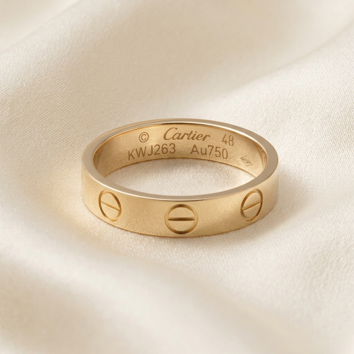PRE-OWNED Cartier Mini Love · Rose Gold Size 4.5