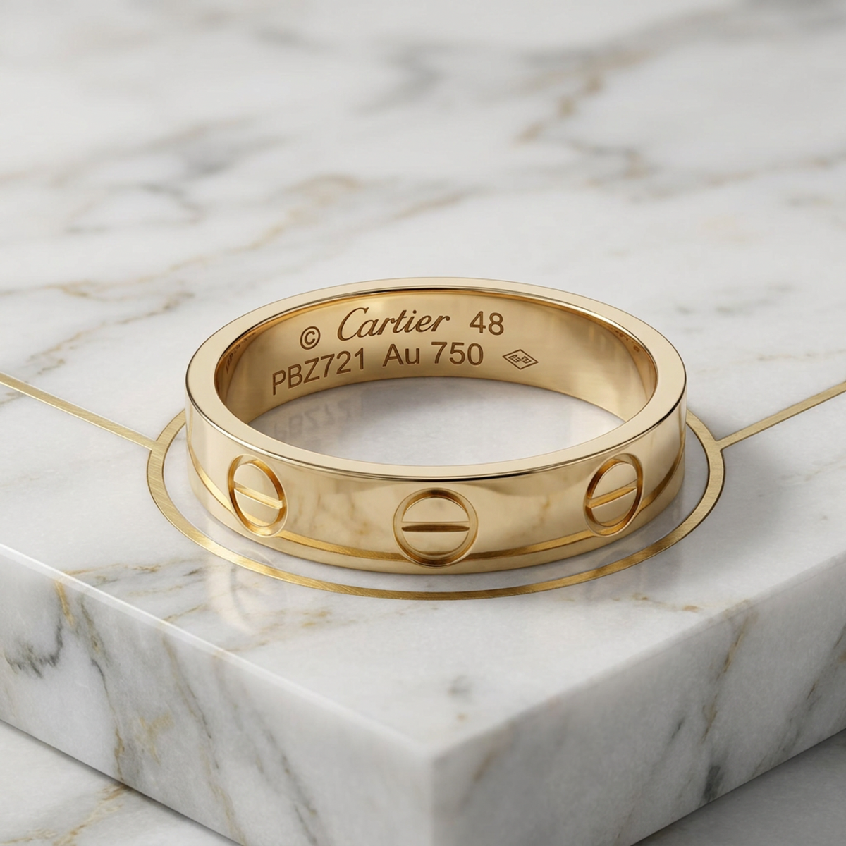 PRE-OWNED Cartier Mini Love · Rose Gold Size 4.5