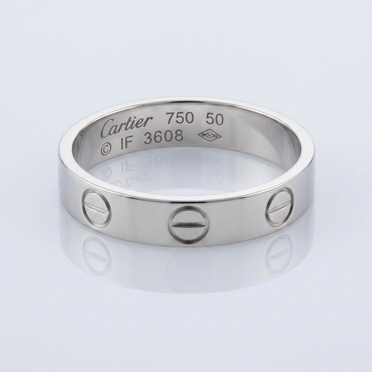 PRE-OWNED Cartier Mini Love · 18K White Gold
